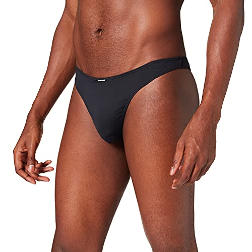 Bruno Banani Micro Feel Tanga de Hilo, Negro, L para Hombre