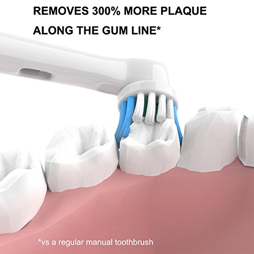 Cabezal de cepillo de dientes para Oral B, paquete de 16, cabezales de cepillo de dientes de repuesto Yanban, compatible con Oral-B, para cepillo de dientes eletrico Braun recargable, Cross&action