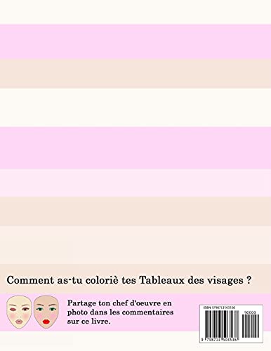 Cahier d'entraînement maquillage: 100 Tableaux des visages de base pour pratiquer le maquillage & la coloration etc... pour les enfants et les jeunes maquilleurs | Grand format 21,59 cm x 27,94 cm