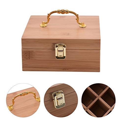 Caja de Bambú de Almacenamiento de Aceite Esencial de 25 Ranuras - Almacenamiento 5 a 10 ml de Botellas de Aceites Esenciales y Perfume #2
