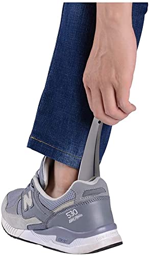 Calzador de Zapatos Metálico de 12 cm | Apto Cualquier Calzado Niños y Mayores | Resistente y Portátil para Viaje