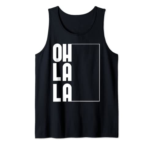 Camiseta de diseño OHLALA con Outline OH LA LOGO Camiseta sin Mangas