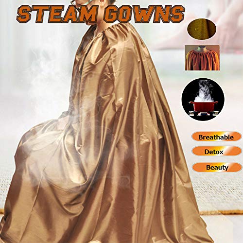Capa de vapor para sauna, bata de vapor Yoni de 5 pies para el hogar, albornoz de fumigación, tienda de spa, terapia corporal, generador de vapor, sauna, herramienta de sudoración