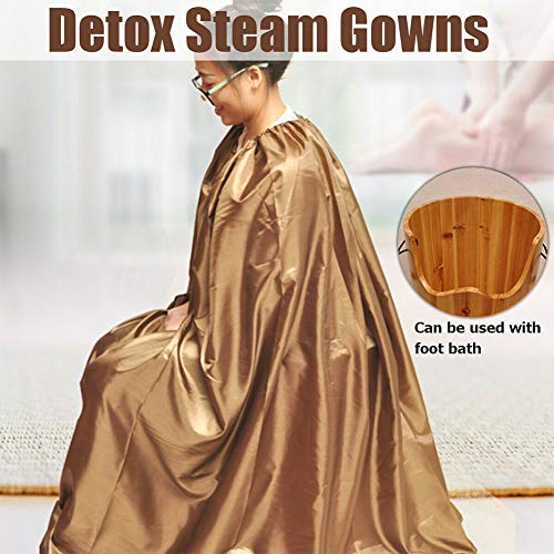 Capa de vapor para sauna, bata de vapor Yoni de 5 pies para el hogar, albornoz de fumigación, tienda de spa, terapia corporal, generador de vapor, sauna, herramienta de sudoración