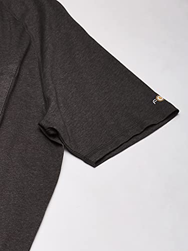 Carhartt Force Cotton Delmont Short-Sleeve T-Shirt Camiseta, Carbon Heather, L para Hombre