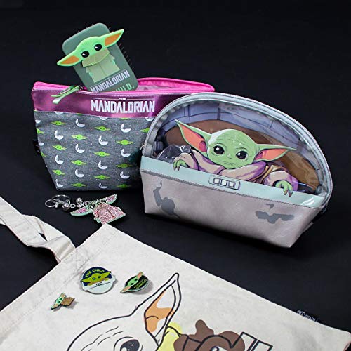 CERDÁ LIFE'S LITTLE MOMENTS CD-21-3218 Bolsa de Aseo Baby Yoda con Forro Interior-Licencia Oficial Star Wars, 100% PU, Multicolor, Estandar