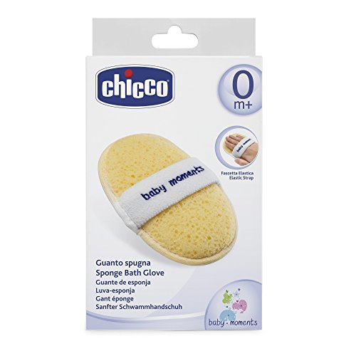 CHICCO 00007866000000 suave esponja Guante, Amarillo