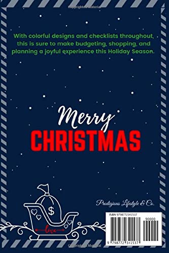 Christmas Holiday Planner and Organizer: Colorful Menu Planner, Black Friday & Cyber Monday Budget Planners, Gift List, Shopping Tracker, To-Do Checklist, Wish list, and More!