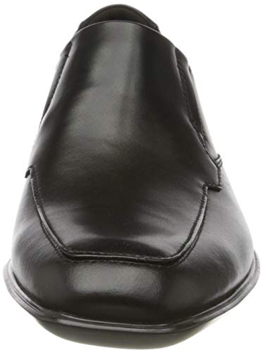 Clarks Bensley Step 261476867, Mocasines Hombre, Negro (Black Leather Black Leather), 42 EU