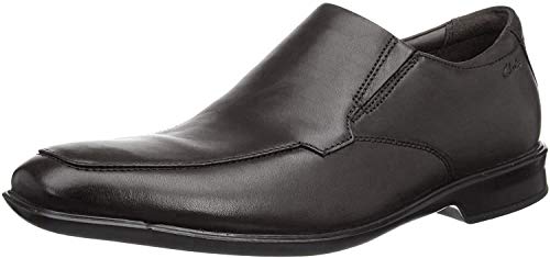 Clarks Bensley Step 261476867, Mocasines Hombre, Negro (Black Leather Black Leather), 42 EU