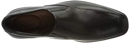 Clarks Bensley Step 261476867, Mocasines Hombre, Negro (Black Leather Black Leather), 42 EU