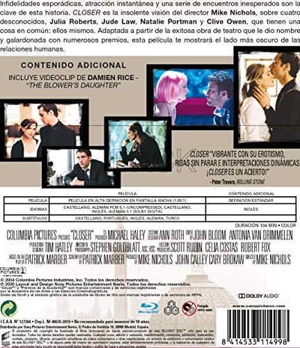 Closer - Edición 2020 (BD)      [Blu-ray]