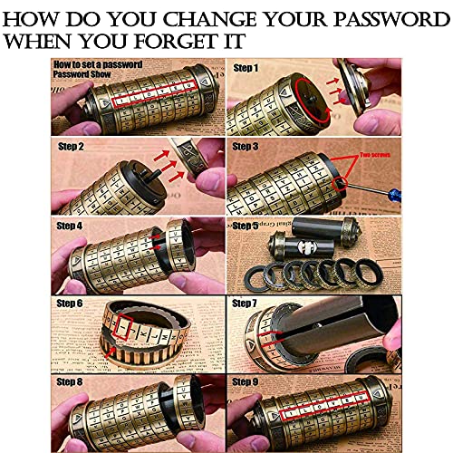 Código Da Vinci Mini Cryptex dia del padre regalos Hombre Mujer Divertidos Originales Para Mujer Hombre Amigo Novio Novia Parejas Invisible Madres Padres Personas