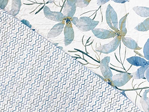 Colcha Bouti Reversible Cosida Victorio & Lucchino - Modelo Mayca (Aqua, 135 cm)