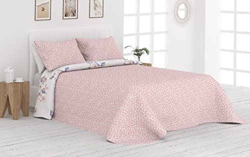 Colcha Bouti Reversible Cosida Victorio & Lucchino - Modelo Vera (Rosa, 150 cm)