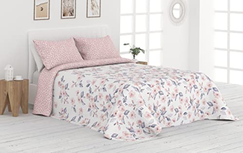 Colcha Bouti Reversible Cosida Victorio & Lucchino - Modelo Vera (Rosa, 150 cm)