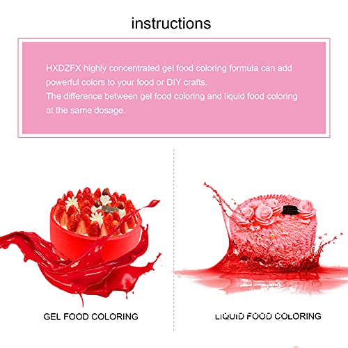 Colorante Alimentario Gel - 10 Colores Concentrado Gel Colorante Alimenticio , Colorante Alimentario de alta concentración para decoración de pasteles, horneando, cocina, glaseado(11g por botella)