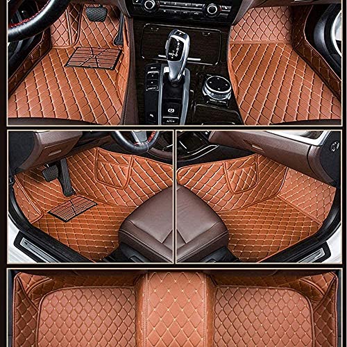 Congxy Alfombrillas Coche para Saab 95 9-3 Turbo X 95-Vector Alfombras Coche Y Moquetas para Coches, Saab 95 2002-2010 marrón