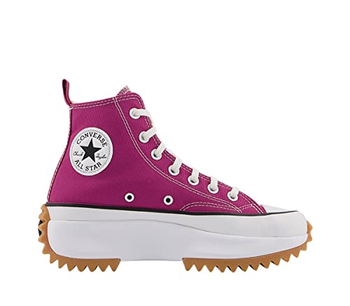 Converse Entrenadores de plataforma Run Star Hike, Midnight Hibiscus Black White, 35.5 EU