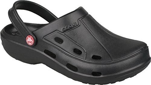 Coqui 1353 - Zapatos de mujer ligeros y cómodos, de CouqiAir™ Eva, con correa para el talón para un agarre perfecto, color Negro, talla 40 EU