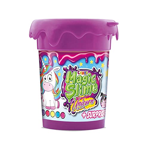 Craze Magic Slime Unicorn, Slime para niños de Unicornio, Slime para niñas con Sorpresa incluida, 6 Colores Disponibles 110ml , Assorted 35627