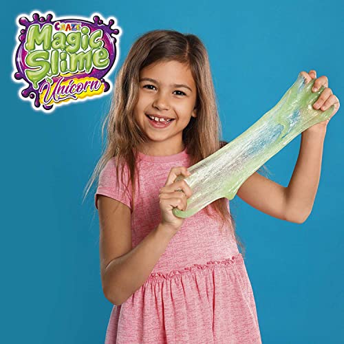 Craze Magic Slime Unicorn, Slime para niños de Unicornio, Slime para niñas con Sorpresa incluida, 6 Colores Disponibles 110ml , Assorted 35627