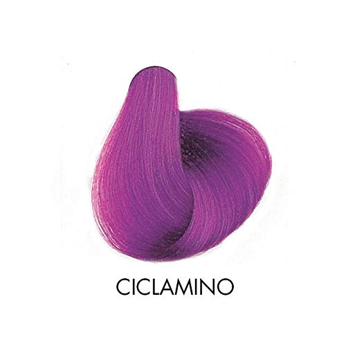 Crazy Fashion - Crema Colorante Semipermanente para el Cabello - Sin Amoníaco, Resorcinol ni PPD - Tintes Temporales para el Cabello - Colorante Ciclamen - Tubo de 100 ml
