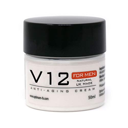Crema Antiedad V12 Para Hombres Reino Unido Hecho Con Ingredientes Naturales Y Orgánicos 50ml