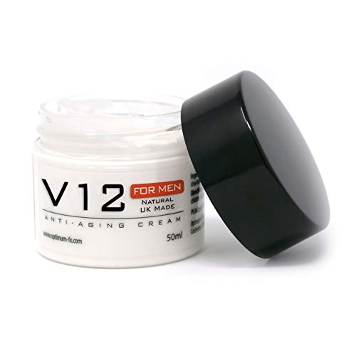 Crema Antiedad V12 Para Hombres Reino Unido Hecho Con Ingredientes Naturales Y Orgánicos 50ml