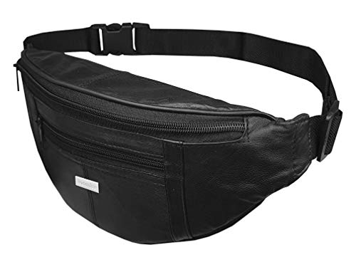 Cuero Riñonera, Cuero Suave riñonera, Up to 111.8cm Cintura Roamlite RL140