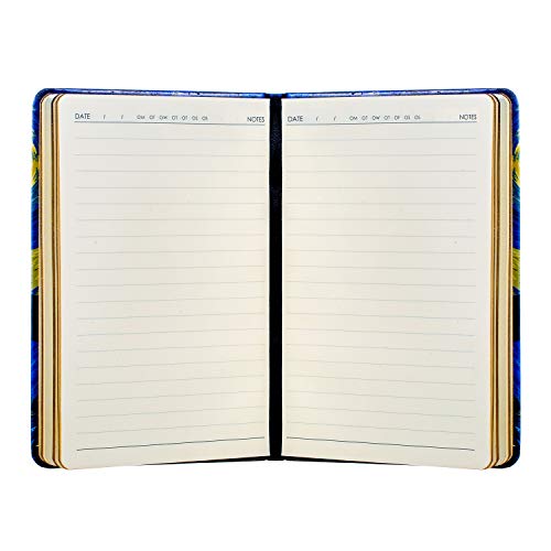 Czemo Cuaderno A5 Libretas Bonitos Bloc de Notas Van Gogh Cuaderno artístico de bolsillo con tapa dura Diario de Viaje con Páginas Rayadas (La Noche Estrellada)
