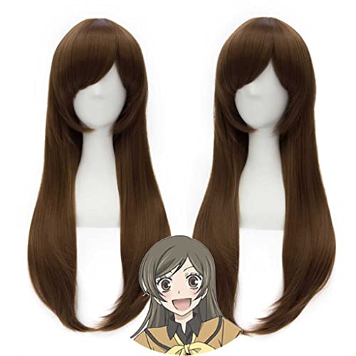 Dagua Peluca Cosplay Anime，Peluca Kamisama Kiss Nanami Momozono，Brown Long Peluca Cosplay,con Red de Peluca Gratis,Halloween Hair,para Cosplay De Fiesta ​Diari