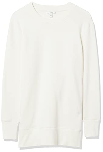 Daily Ritual Terry Cotton and Modal Side-Vent Tunic Camisa Tipo, Crema, XXL