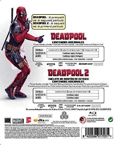 Deadpool 1+2 Blu-Ray (Versión Super $@%!# Grande) [Blu-ray]