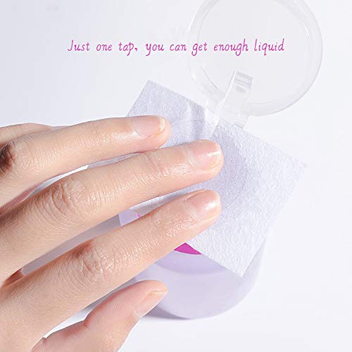 Demason 4 Pack Bomba Vacía Botella, Dispensador para Quitaesmalte, Herramientas de Uñas, Esmalte de Uñas, Recipiente para Líquido, Botella Pequeña Transparente