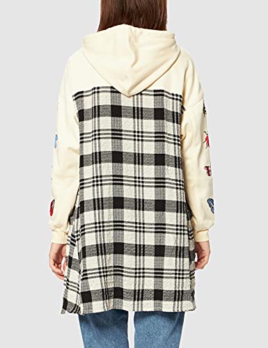 Desigual CAM_Nellie Bly Camiseta, Blanco, S para Mujer