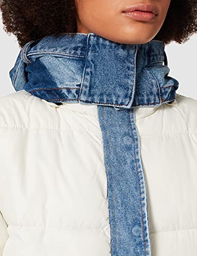 Desigual Padded_Austen Chaqueta, Blanco, S para Mujer
