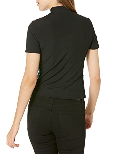 Desigual TS_Zigzag Camiseta, Black, S De Las Mujeres