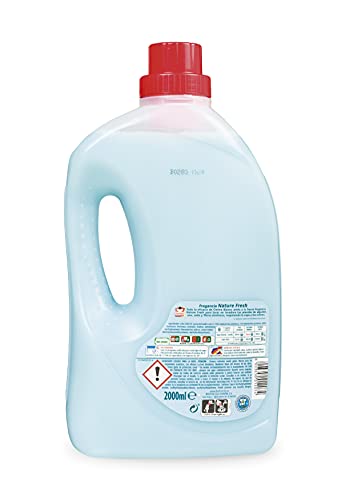 Detergente lavadora líquido Omino Bianco Nature Fresh jabón 100% natural, 40 lavados