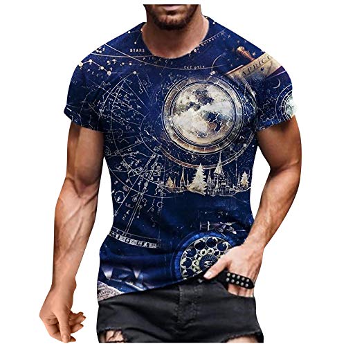 Dia del Padre Regalos Regalo Dia del Padre Pullover De Hombre Manga Corta Men's Short-Sleeve Camiseta para Hombre Camiseta Hollister Hombre Al Aire Libre