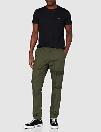 Diesel CREW NECK ESSENTIAL, Camiseta para Hombre, Negro (Black 900/0aalw), S, Pack de 3
