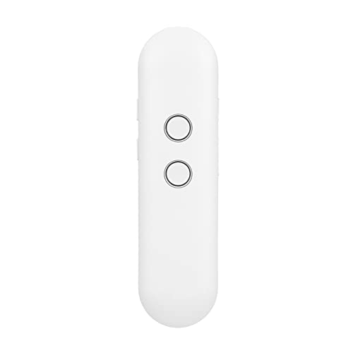 Dispositivo Traductor De Idiomas, Dispositivo De Traducción De Voz, 2 Vías, En Tiempo Real, Portátil, 40 Idiomas, Traductor Bluetooth AI para Trabajo De Estudio De Viaje(Blanco)