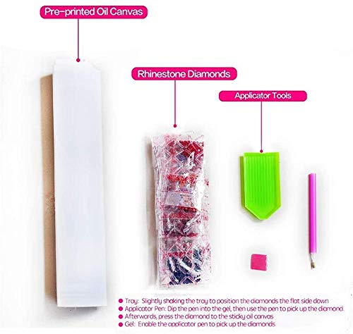 Diy 5D Diamante Round Accesorios De Pintura Para Adultos, Por Número Kit De Punto De Cruz Bordado Enciclopedia Del Perro Para La Decoración De La Pared Del Hogar Mqlone 40X50Cm