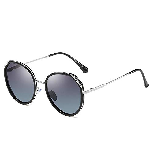 DLSM Gafas de Sol polarizadas para Mujer Gafas de Sol de Metal Gafas de Sol al por Mayor Espejo polarizado-C1