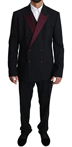Dolce & Gabbana - - All - Dolce & Gabbana Black Slim Fit 3 Piece MARTINI Suit - IT54 | XL