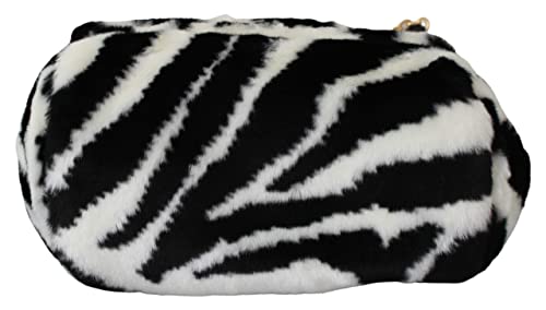 Dolce & Gabbana Bolso de piel de cebra negro blanco bolso de la honda SICILY Bag