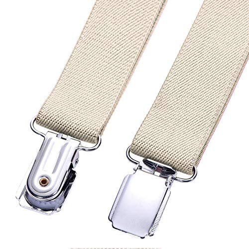 DonDon niños tirantes beis 2 cm estrecho longitud ajustable para una altura de 80 cm a 110 cm o sea 1-5 años
