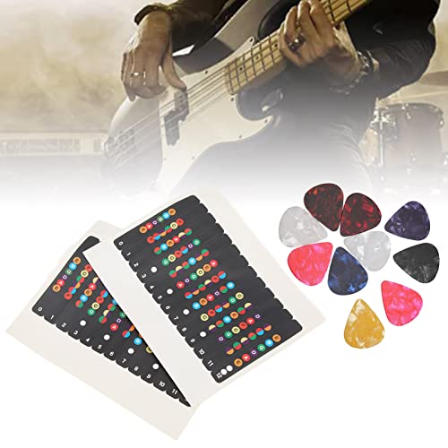 DONN Pegatinas para Diapasón de Guitarra, Efecto Significativo Pegatina para Diapasón de Guitarra para Amantes de la Música para Principiantes para Accesorios de Instrumentos para Música