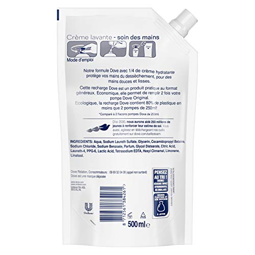 Dove jabón líquido 500 ml rellenar original