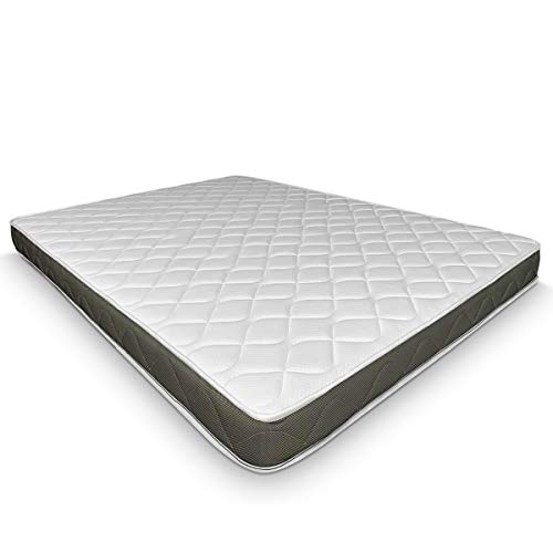 Duérmete Online Colchón de Espumación Fresh Reversible (Cara Invierno-Verano) | Antiácaros y Antibacterias | Altura 13cm, Espuma, 90x190